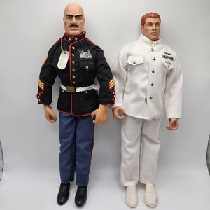 VINTAGE GI Joe Hall of Fame 1992 Gung-Ho Dress Marine Salute to Chiefs Dolls